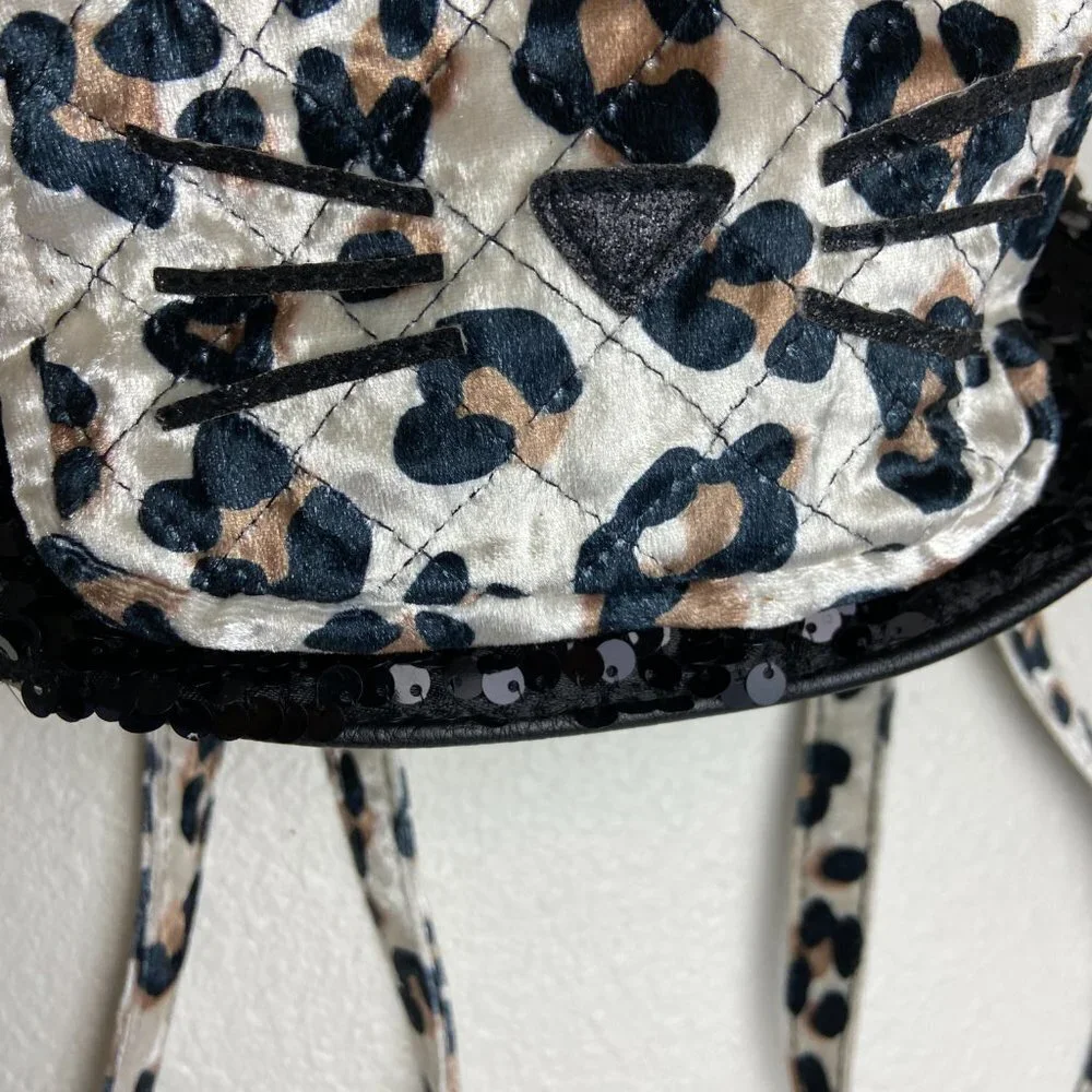 Justice mini sequin cat backpack Like new